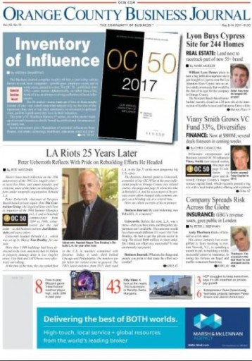 Media Scan for Orange County Business Journal
