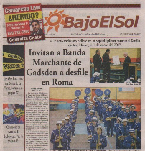 Media Scan for Bajo El Sol - Yuma