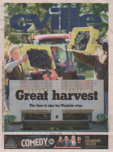 Media Scan for C-Ville Weekly- Charlottesville
