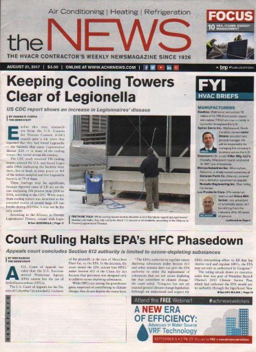 Media Scan for Air Conditioning Heating Refrigeration News