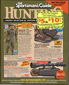 Media Scan for Sportsman&#039;s Guide Monthly Remail Blow In