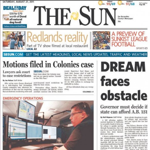 Media Scan for San Bernardino County Sun