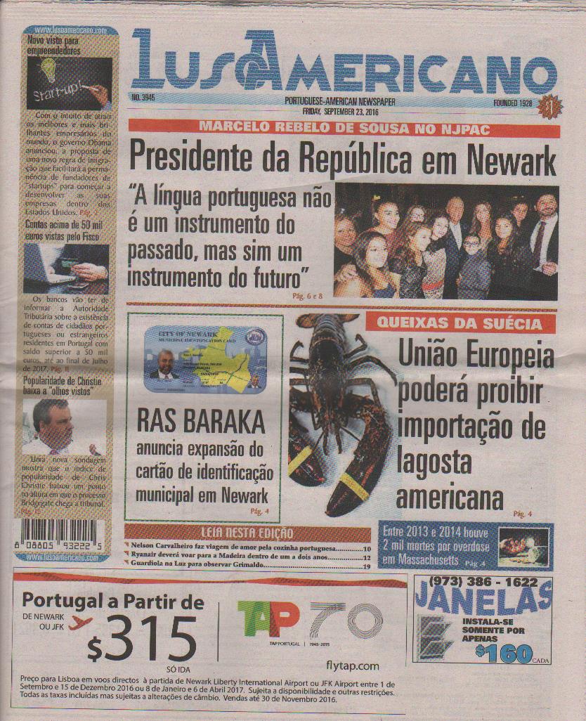 Luso-Americano Newspaper added - Luso-Americano Newspaper