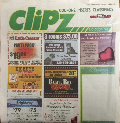 Media Scan for Clipz - Abeline Reporter-News TMC