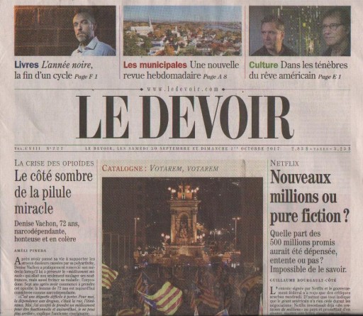 Media Scan for Montreal Le Devoir