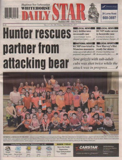 Media Scan for Whitehorse Daily Star